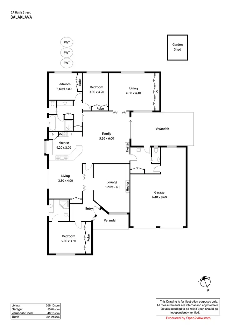 Floorplan of Homely house listing, 2A Harris Street, Balaklava SA 5461