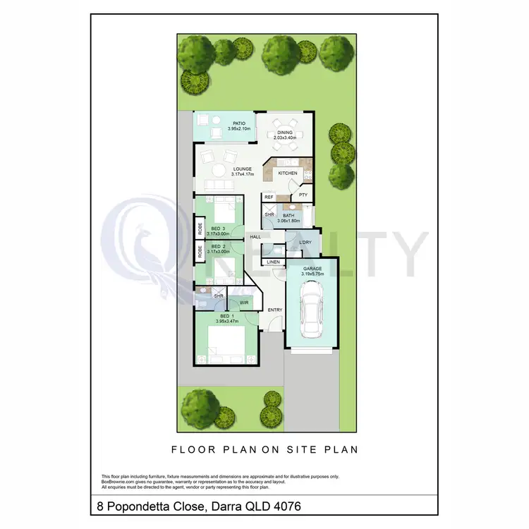 Floorplan of Homely house listing, 8 Popondetta Close, Darra QLD 4076