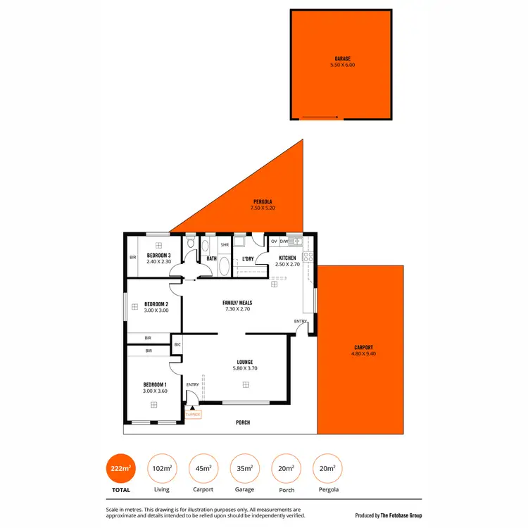 Floorplan of Homely house listing, 10 Cherry Avenue, North Haven SA 5018