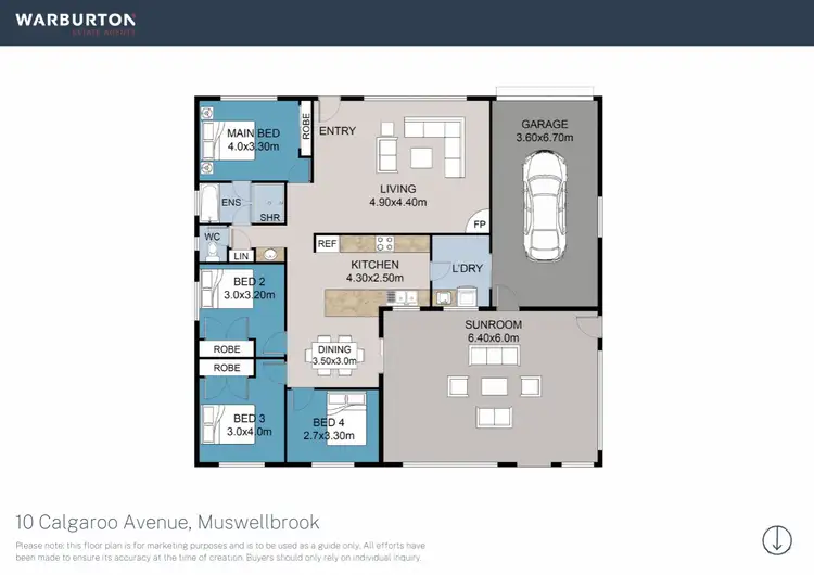 Floorplan of Homely house listing, 10 Calgaroo Avenue, Muswellbrook NSW 2333