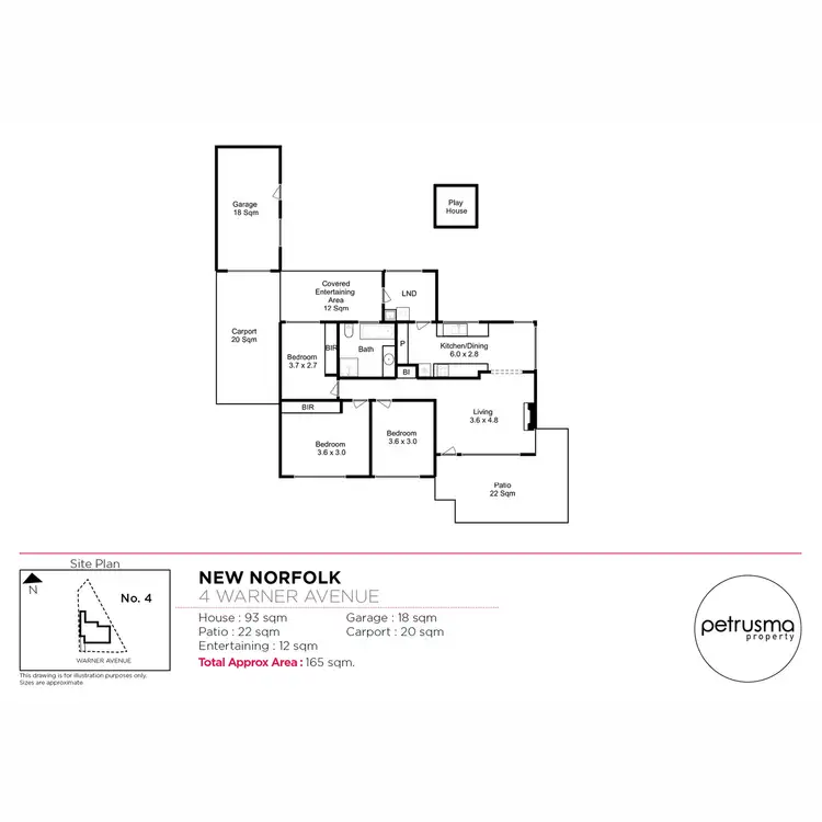 Floorplan of Homely house listing, 4 Warner Avenue, New Norfolk TAS 7140