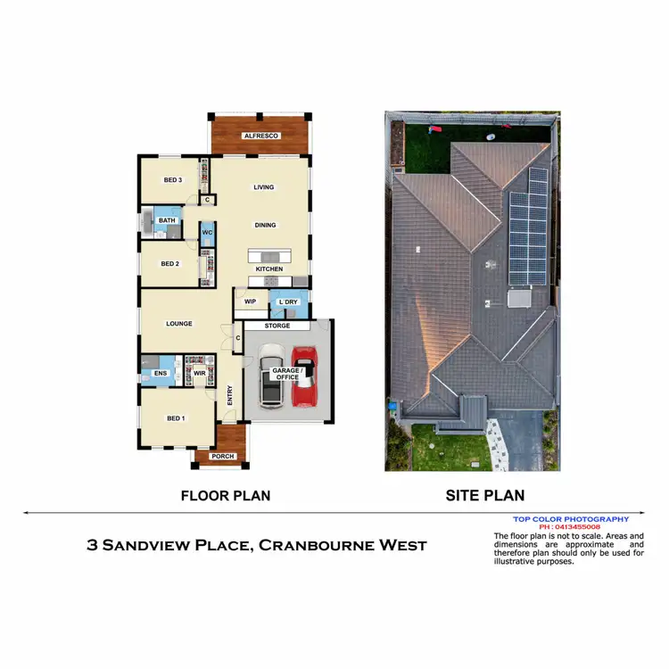 Floorplan of Homely house listing, 3 Sandview Place, Cranbourne VIC 3977