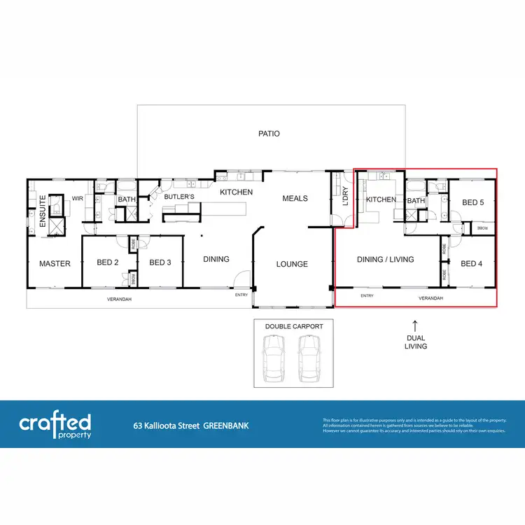 Floorplan of Homely rural property listing, 63 Kallioota Street, Greenbank QLD 4124
