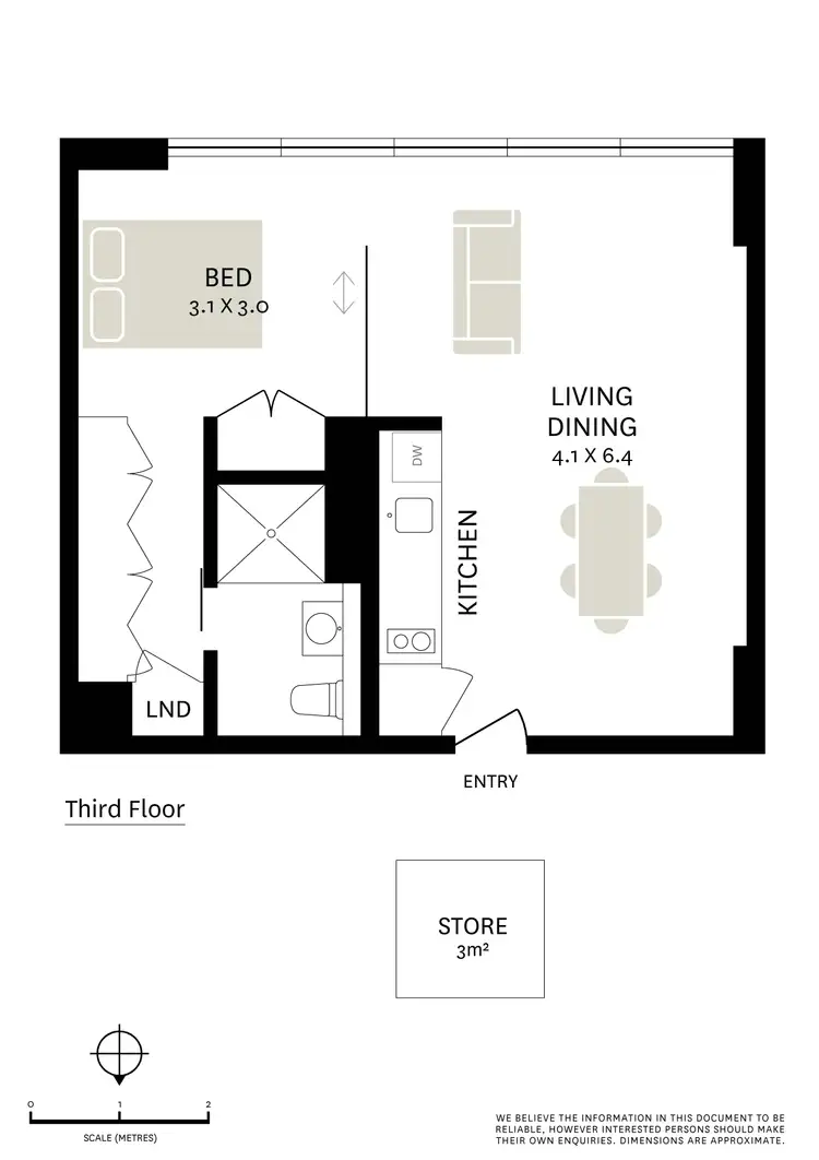 Floorplan of Homely apartment listing, 308/1 Francis Street, Darlinghurst NSW 2010