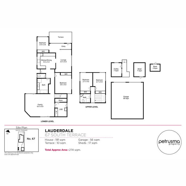 Floorplan of Homely house listing, 67 South Terrace, Lauderdale TAS 7021