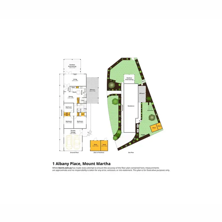 Floorplan of Homely house listing, 1 Albany Place, Mount Martha VIC 3934