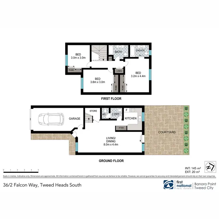 Floorplan of Homely townhouse listing, 36/2 Falcon Way, Tweed Heads South NSW 2486