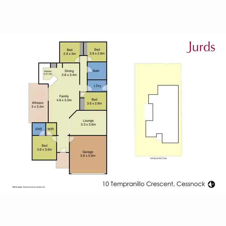 Floorplan of Homely house listing, 10 Tempranillo Crescent, Cessnock NSW 2325