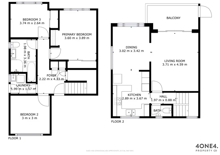 Floorplan of Homely villa listing, 11/9B McGough Street, Glenorchy TAS 7010