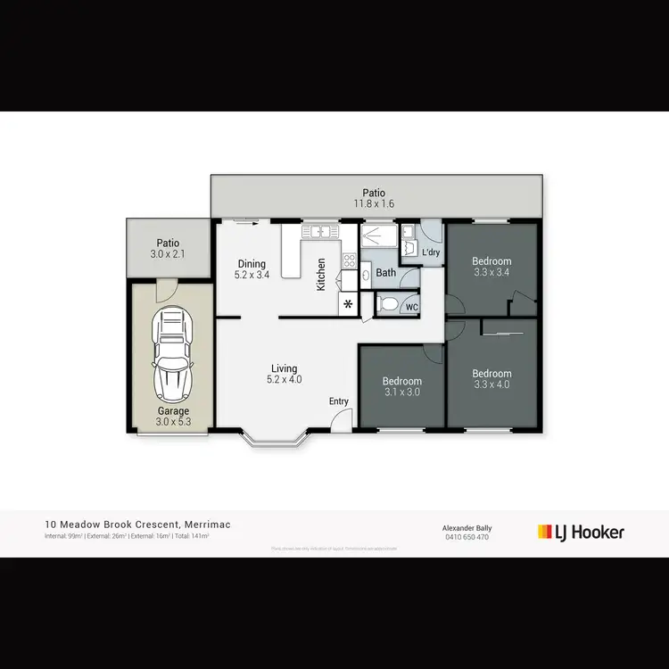 Floorplan of Homely house listing, 10 Meadow Brook Crescent, Merrimac QLD 4226