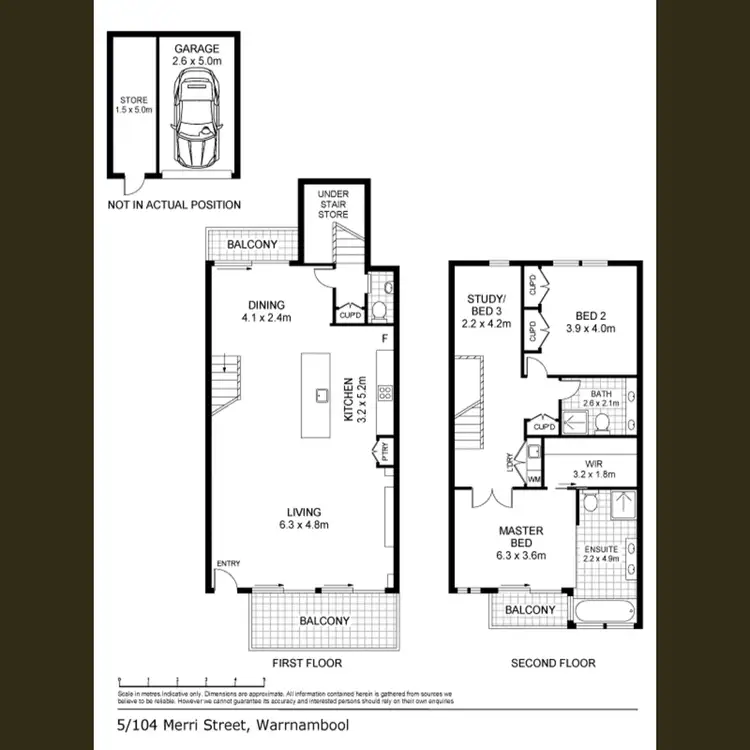 Floorplan of Homely apartment listing, 5/104 Merri Street, Warrnambool VIC 3280