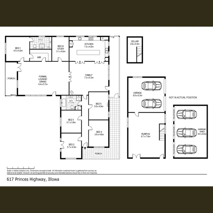 Floorplan of Homely house listing, 617 Princes Highway, Illowa VIC 3282