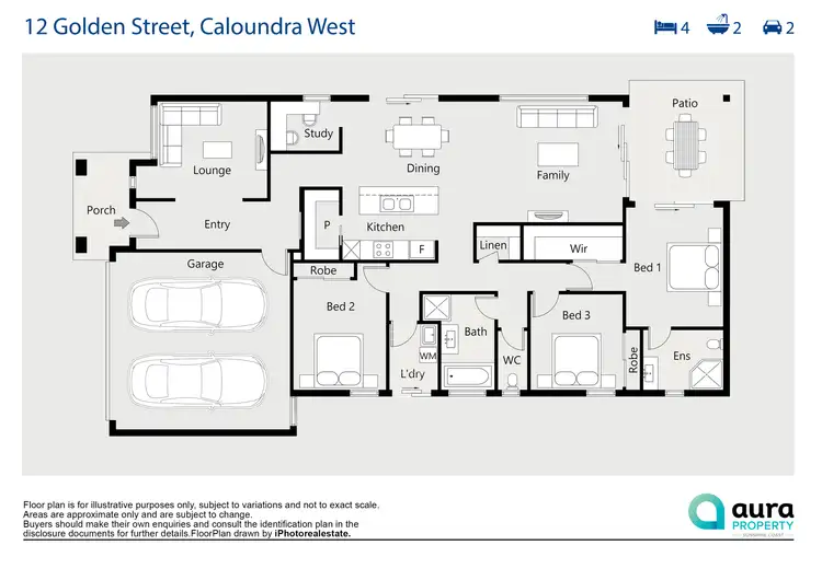Floorplan of Homely house listing, 12 Golden Street, Caloundra West QLD 4551