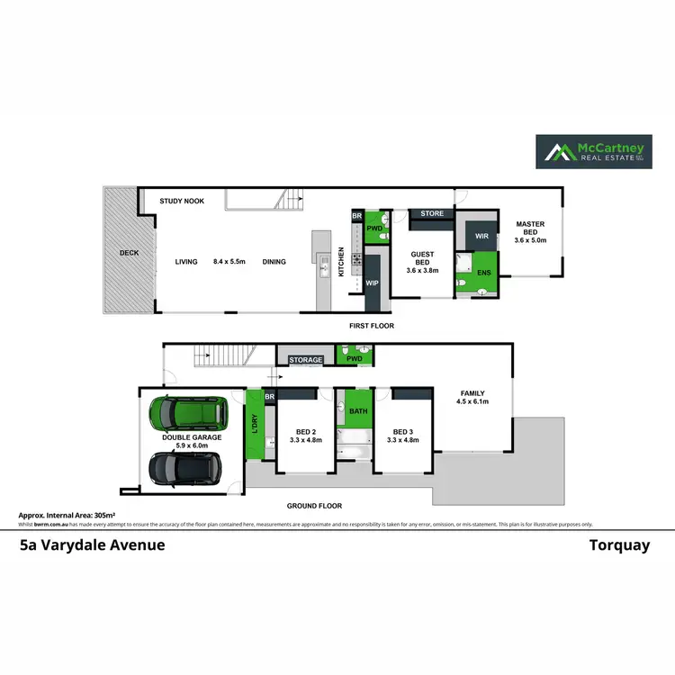 Floorplan of Homely townhouse listing, 5A Varydale Avenue, Torquay VIC 3228