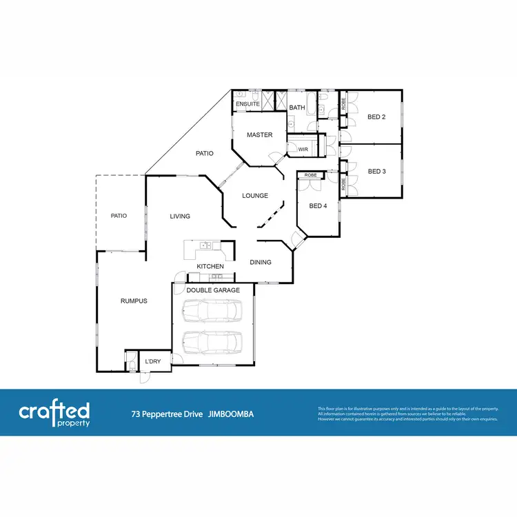 Floorplan of Homely house listing, 73 Peppertree Drive, Jimboomba QLD 4280