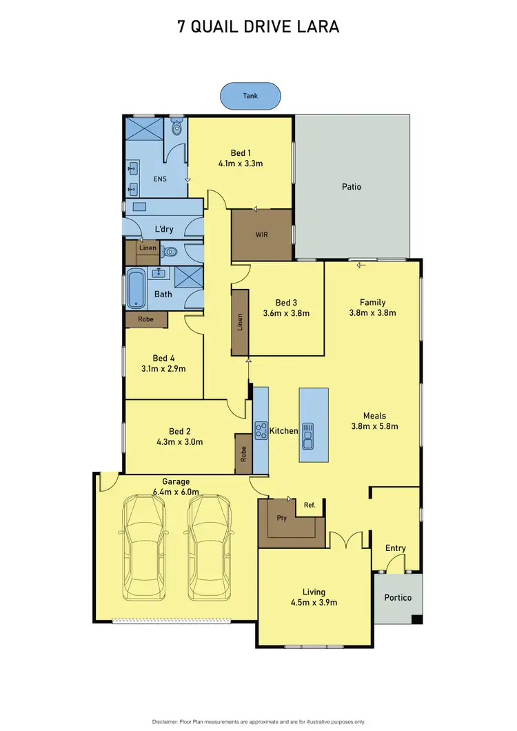 Floorplan of Homely house listing, 7 Quail Drive, Lara VIC 3212