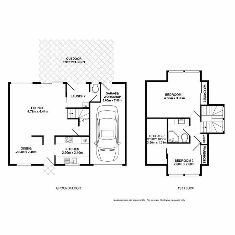 Floorplan of Homely townhouse listing, 16/43 Rudd Road, Leumeah NSW 2560