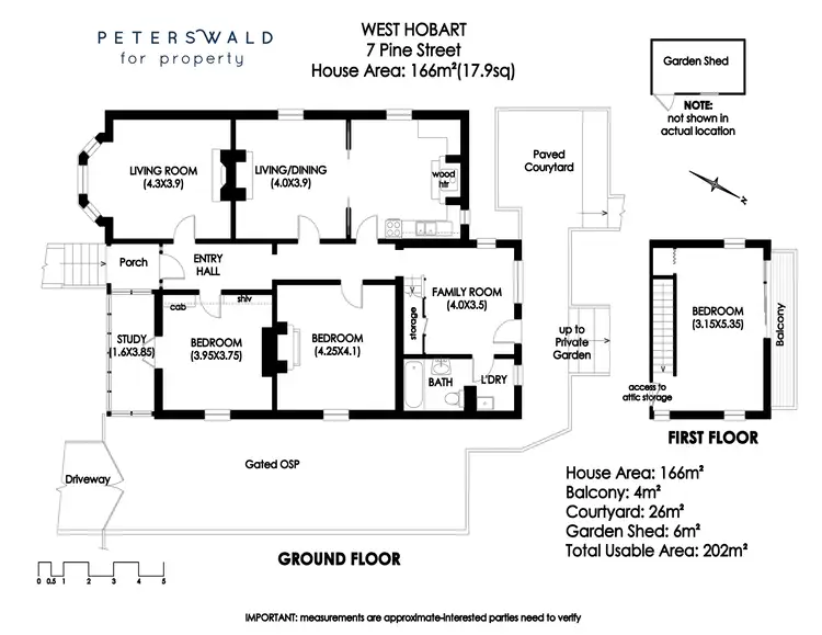 Floorplan of Homely house listing, 7 Pine Street, West Hobart TAS 7000