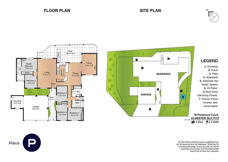 Floorplan of Homely house listing, 19 Pinewood Court, Algester QLD 4115
