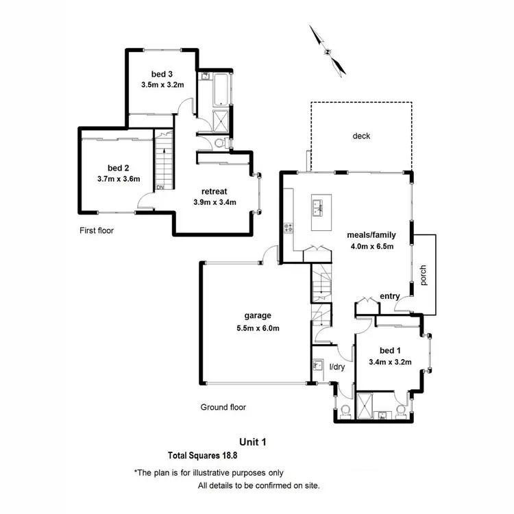 Floorplan of Homely townhouse listing, 43 St Leonards Road, Healesville VIC 3777