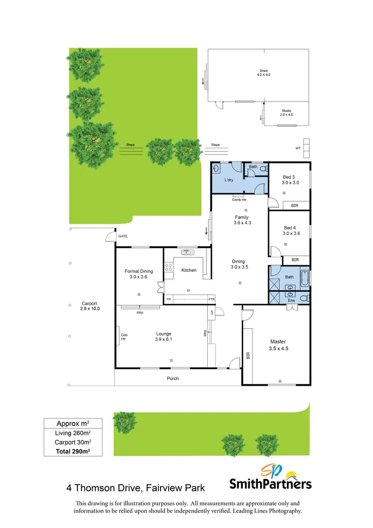Floorplan of Homely house listing, 4 Thomson Drive, Fairview Park SA 5126