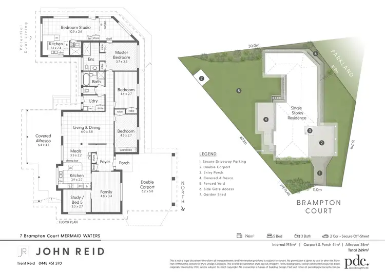 Floorplan of Homely house listing, 7 Brampton Court, Mermaid Waters QLD 4218