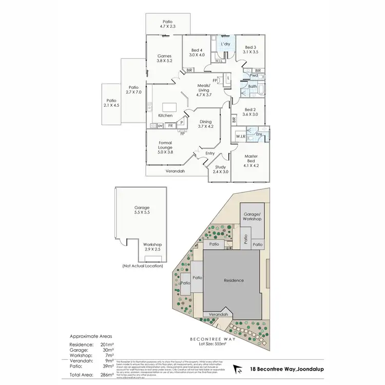 Floorplan of Homely house listing, 18 Becontree Way, Joondalup WA 6027