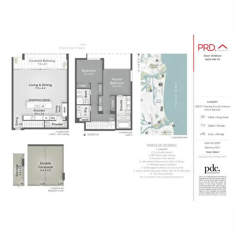 Floorplan of Homely apartment listing, 103/3-7 Twenty Fourth Avenue, Palm Beach QLD 4221