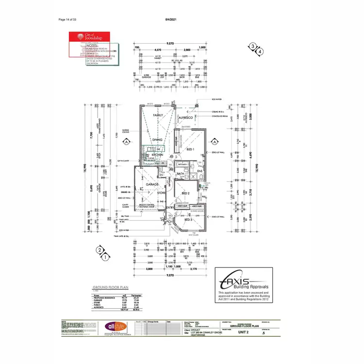 Floorplan of Homely villa listing, 4D Crawley Grove, Heathridge WA 6027