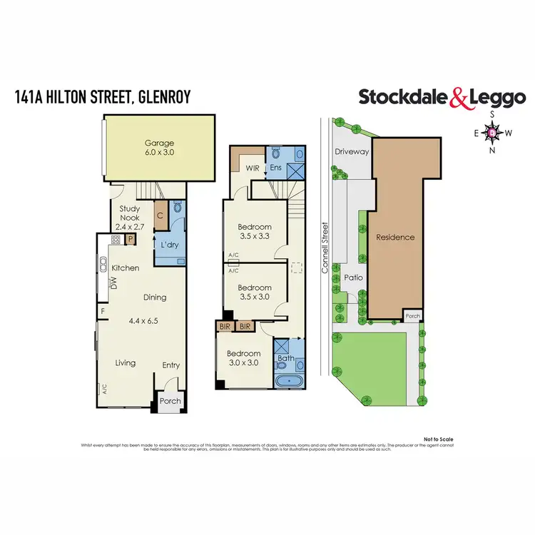 Floorplan of Homely townhouse listing, 141A Hilton Street, Glenroy VIC 3046