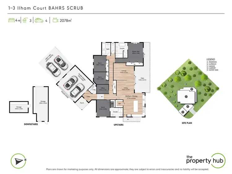 Floorplan of Homely house listing, 1-3 Ilham Court, Bahrs Scrub QLD 4207