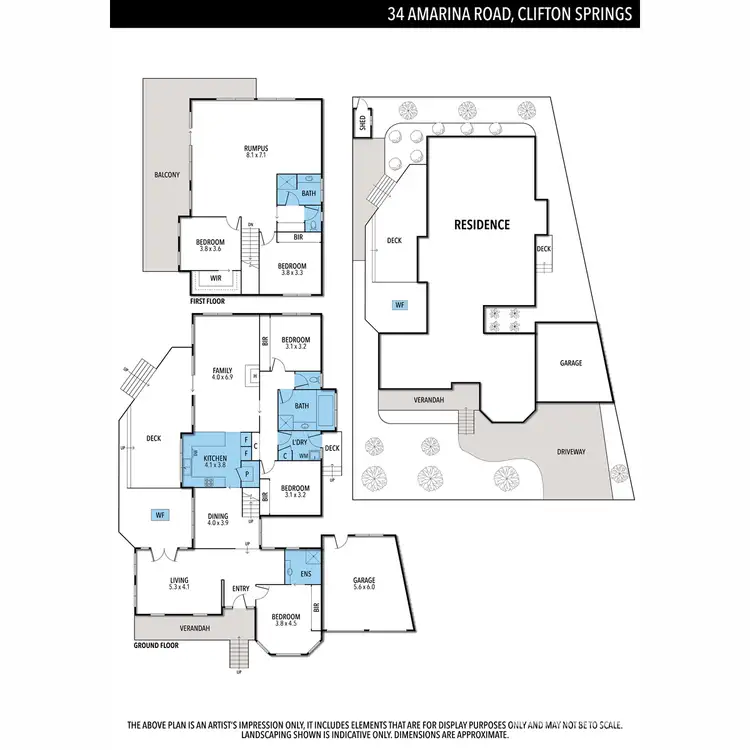 Floorplan of Homely house listing, 34 Amarina Road, Clifton Springs VIC 3222