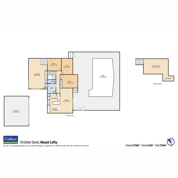 Floorplan of Homely house listing, 10 Esther Street, Mount Lofty QLD 4350