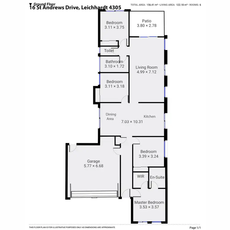Floorplan of Homely house listing, 16 St Andrews Drive, Leichhardt QLD 4305