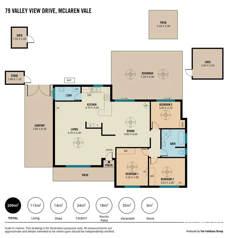 Floorplan of Homely house listing, 79 Valley View Drive, Mclaren Vale SA 5171