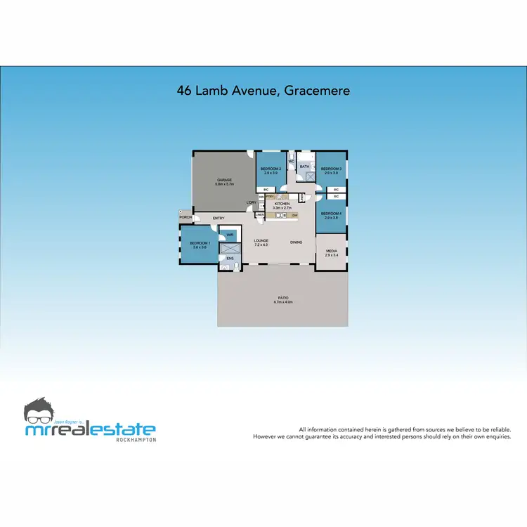 Floorplan of Homely house listing, 46 Lamb Avenue, Gracemere QLD 4702