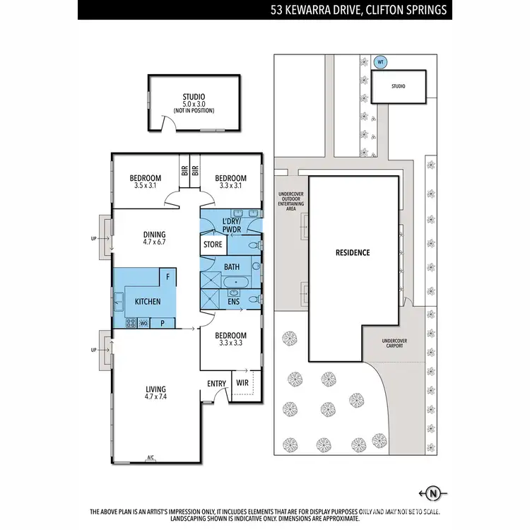 Floorplan of Homely house listing, 53 Kewarra Drive, Clifton Springs VIC 3222