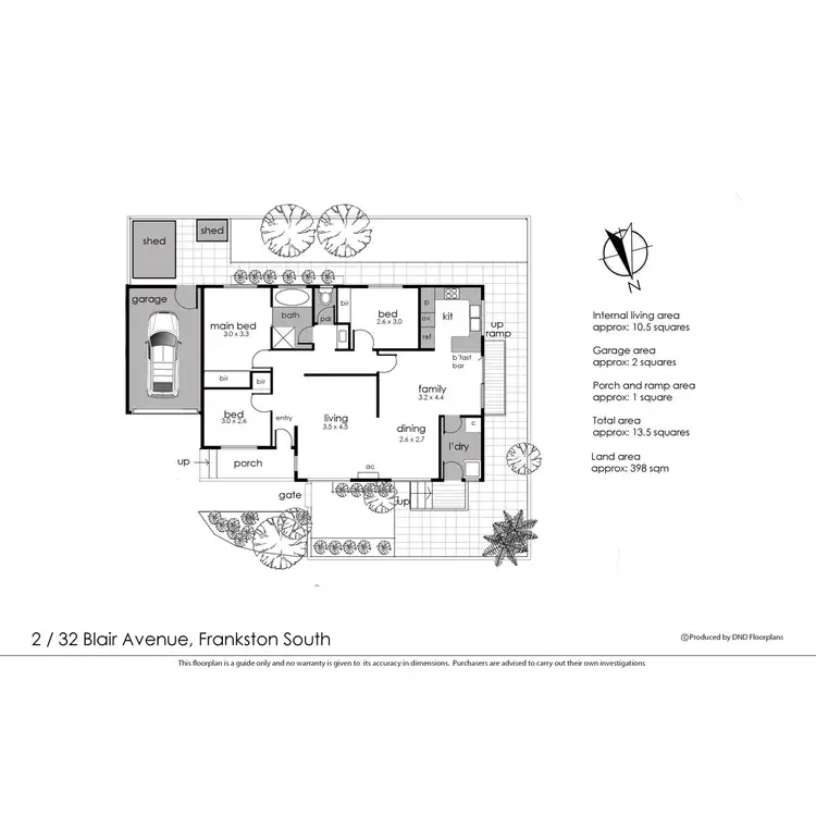 Floorplan of Homely unit listing, 2/32 Blair Avenue, Frankston South VIC 3199