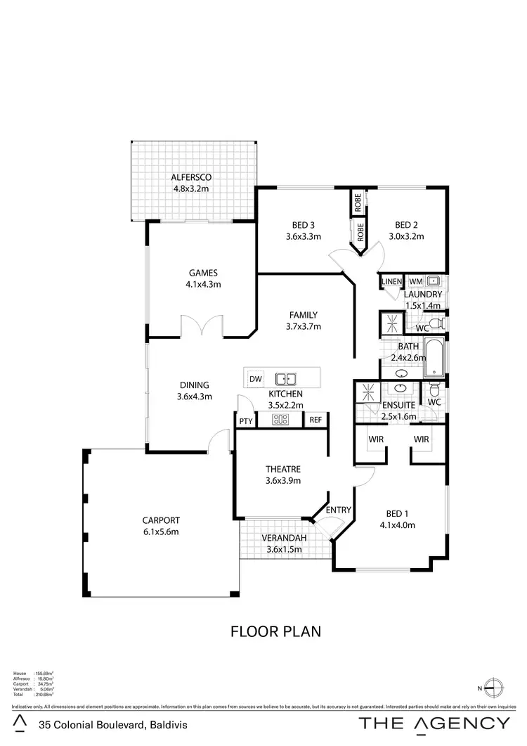 Floorplan of Homely house listing, 35 Colonial Boulevard, Baldivis WA 6171