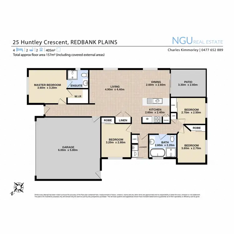 Floorplan of Homely house listing, 25 Huntley Crescent, Redbank Plains QLD 4301