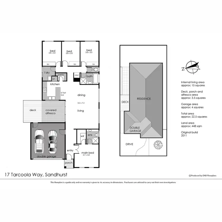 Floorplan of Homely house listing, 17 Tarcoola Way, Sandhurst VIC 3977