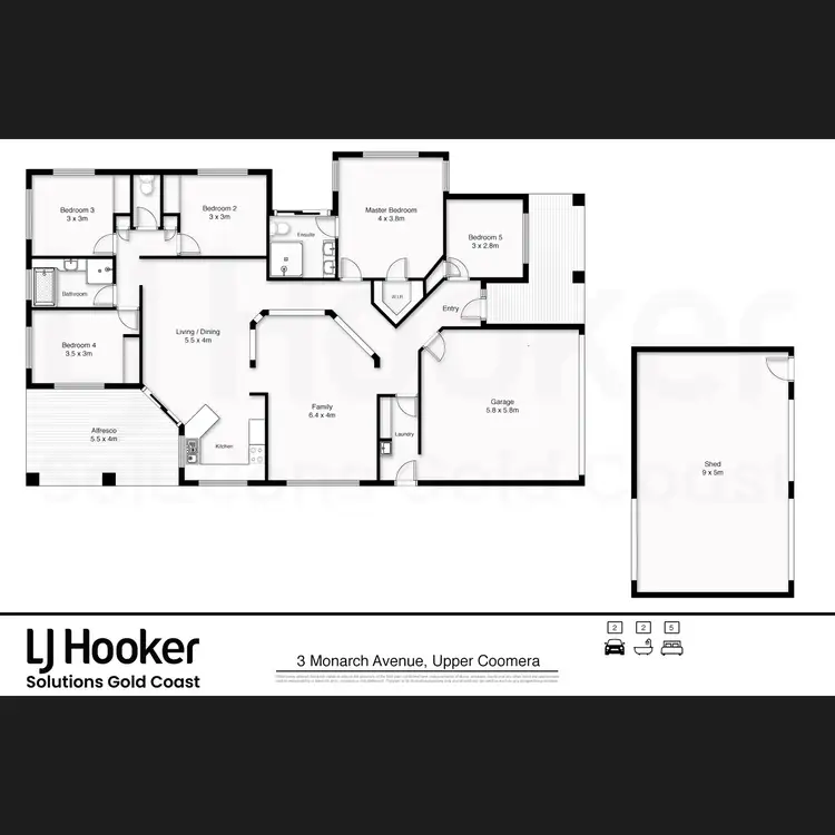 Floorplan of Homely house listing, 3 Monarch Avenue, Upper Coomera QLD 4209