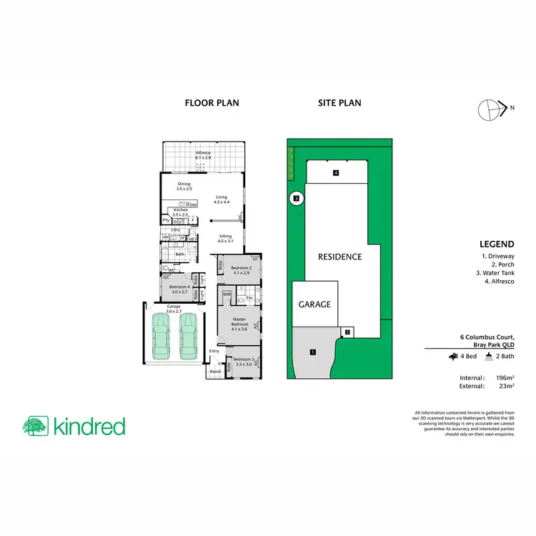 Floorplan of Homely house listing, 6 Columbus Court, Bray Park QLD 4500