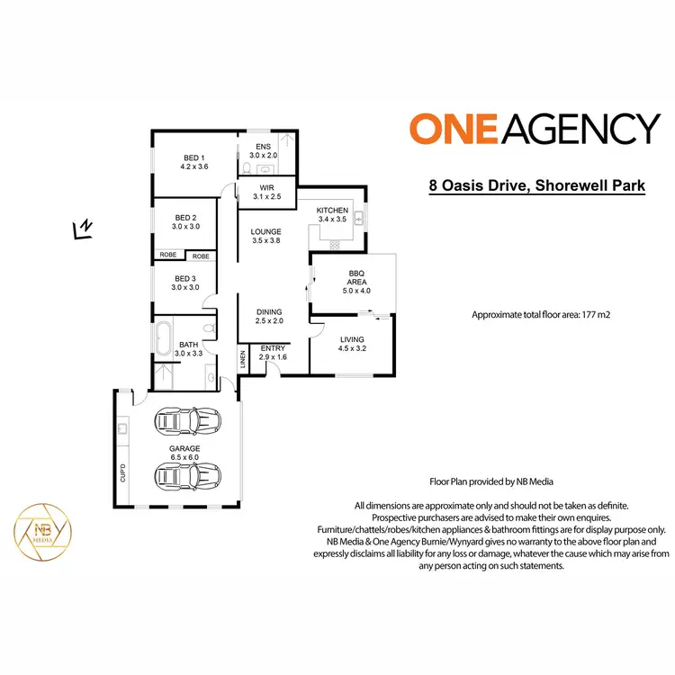 Floorplan of Homely house listing, 8 Oasis Drive, Shorewell Park TAS 7320