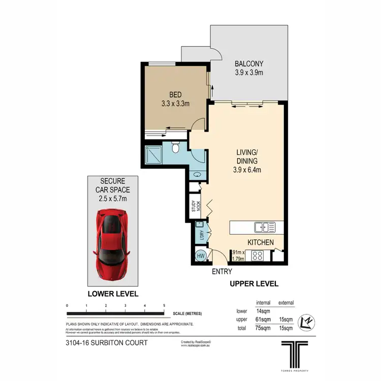 Floorplan of Homely unit listing, 3104/16-28 Surbiton Court, Carindale QLD 4152