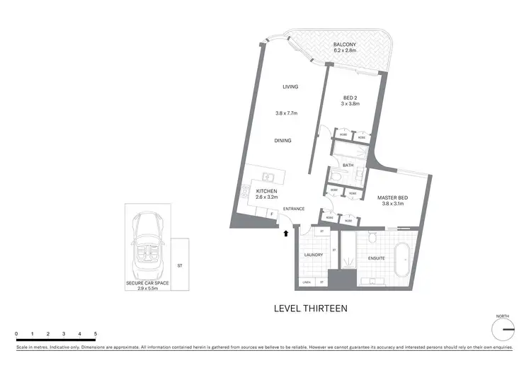 Floorplan of Homely apartment listing, 1307/71 Macquarie Street, Sydney NSW 2000