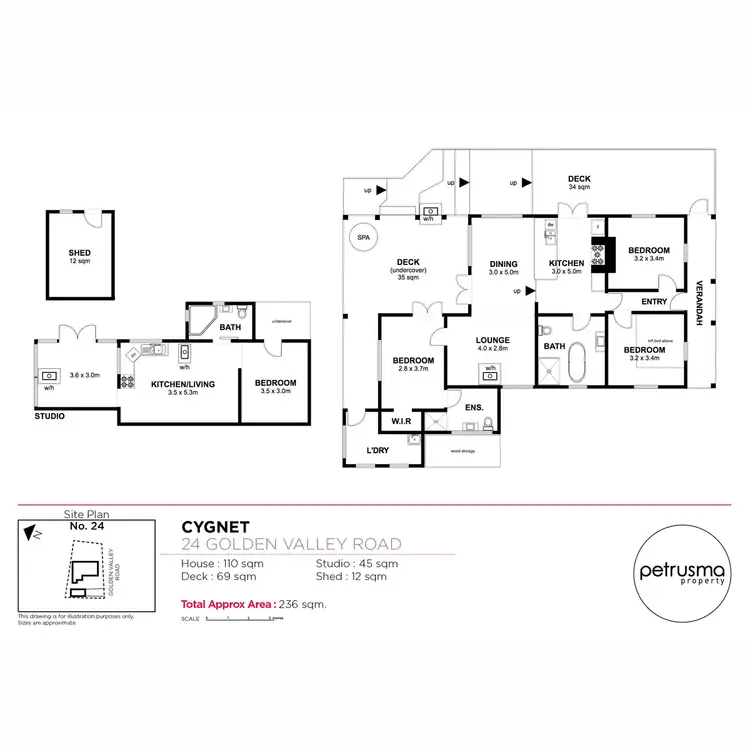 Floorplan of Homely house listing, 24 Golden Valley Road, Cygnet TAS 7112