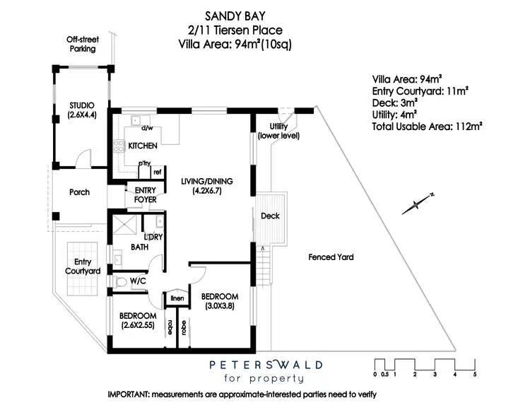 Floorplan of Homely villa listing, 2/11 Tiersen Place, Sandy Bay TAS 7005