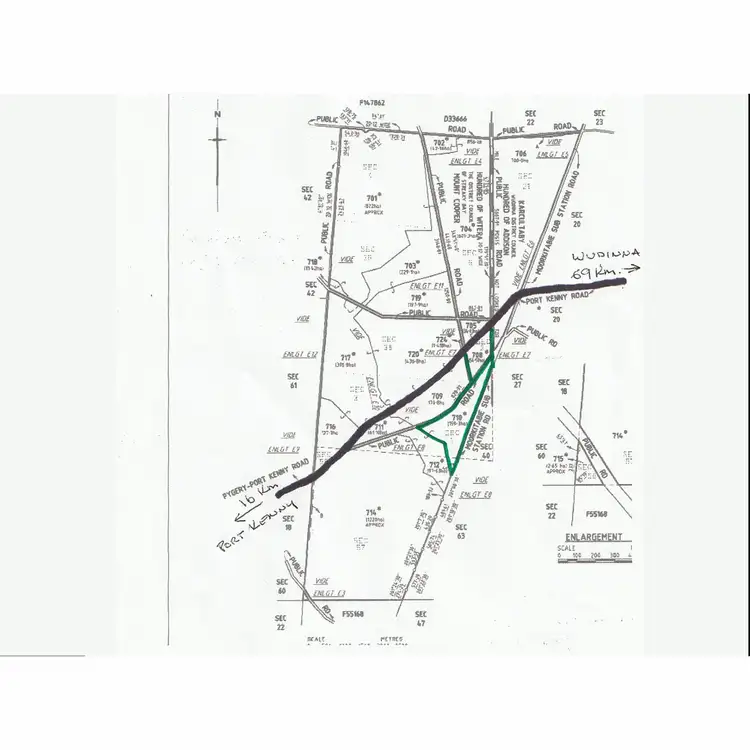 Floorplan of Homely land listing, Lots 708 and 710 Pygery/ Port Kenny Road, Mount Cooper SA 5671