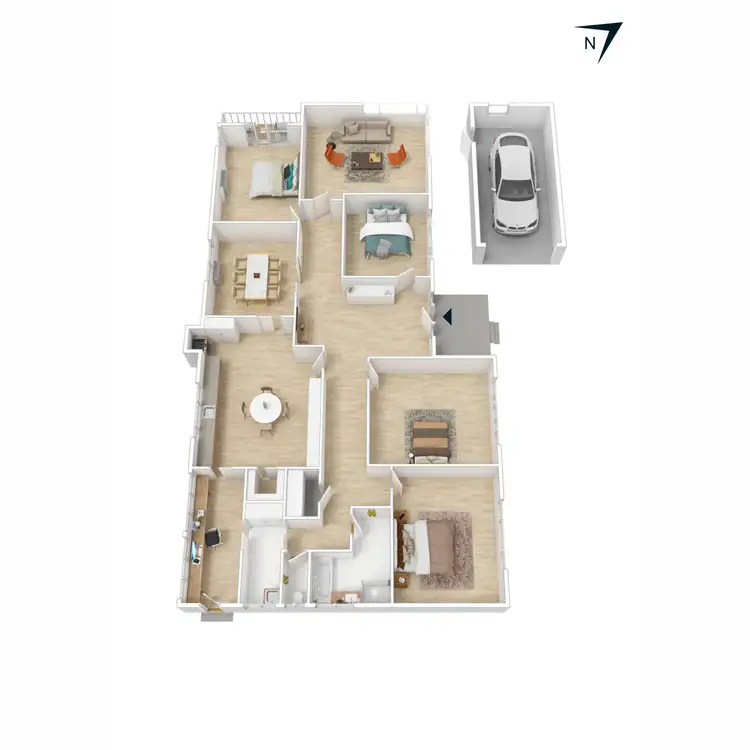 Floorplan of Homely house listing, 5 The Crescent, Rosebud VIC 3939